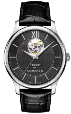 Часы Tissot Tradition Powermatic 80 Open Heart T063.907.16.058.00